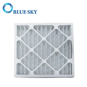 Customized 14.4x14.4x1.8Inch MERV 6 Cardboard Frame Pleated AC Furnace Air Filter