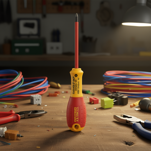 Destornillador Stanley Fatmax Pozidrive Aislado de 100 mm y 1000 V, Herramienta para Electricistas - Product Image 3