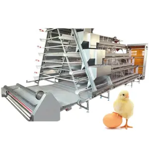 Automatisches Batterieei-Geflügelzubehör Hühner-Schienenkäfig