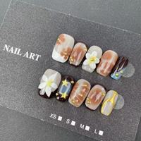 Ongles press-on faits main de haute qualité, vente en gros d'usine, forme cercueil, styles en gel sculpté très prisés pour l'été, réutilisables