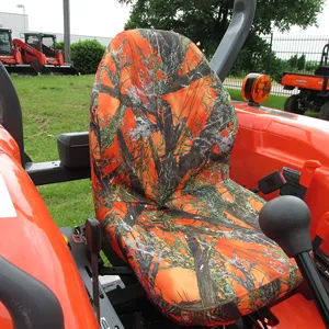 Riding lawn mower Seat Covers, KU25 Seat Covers for Kubota Tractor B2301 B2601 in Orange Camo