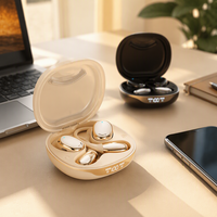 Écouteurs sans fil de luxe à oreille ouverte TWS avec audio panoramique et étui de charge