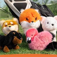 Vente en gros de housses de tête de club de golf personnalisées en forme d'animaux, housses de driver, housses de tête de golf OEM