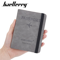 Baellerry dompet perjalanan, tempat paspor RFID warna permen gaya baru sederhana