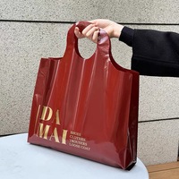 Sacs à vêtements de plage en plastique avec trous de perforation Sacs à provisions personnalisés