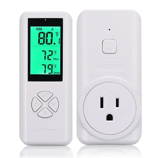 Temperature Controller Wireless Thermostat Outlet Temperature Controlled Outlet Wireless Thermostat with Remote Sensor