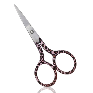 Ciseaux à cuticules 3,5 pouces à pointe fine en acier inoxydable recouvert de papier pour manucure et pédicure, ciseaux à ongles pour salon de beauté, logo personnalisé - Product Image 2