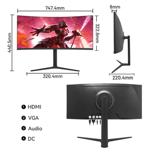 Moniteur <span class=keywords><strong>incurvé</strong></span> ultra-large de 34 pouces en gros, 180 Hz, 1 ms, WQHD 3440x1440p, <span class=keywords><strong>écran</strong></span> 10 bits, 100 % DCI-P3 pour affichage de jeu de qualité cinéma - Product Image 2