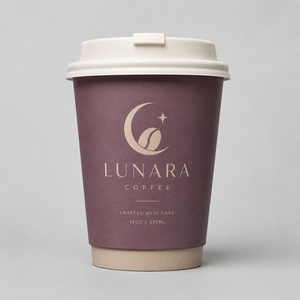 Vasos de Papel Desechables Personalizados con Logotipo, Tapas Impresas, Doble Pared, Ecológicos, Compostables para Bebidas Calientes, Sopa de Fideos, Sándwiches - Product Image 1