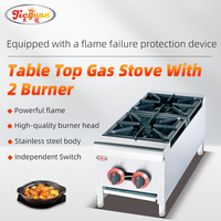 Cuisinière à gaz de table avec 2 brûleurs avec CE