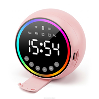 RGB LED 3-in-1 speaker met ingebouwde batterij & outdoor-klare telefoonstandaard digitale wekker draagbare bureau-accessoire