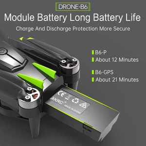Dron B6 4K HD con Cámaras Duales, Quadcopter Plegable con Luces LED, Control Remoto con Pantalla, Control por Aplicación, Fotografía Aérea para Principiantes - Product Image 3