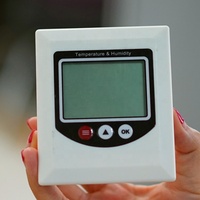 Transmitter Suhu dan Kelembapan Renke EE10, Terpasang di Dinding, LCD Digital, Sensor Suhu dan Kelembapan RS485