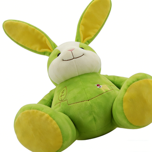 Peluche de conejo verde personalizado, peluche de conejo, peluche de conejo de orejas largas, lindo peluche de conejo verde, peluche de animal de granja - Product Image 3
