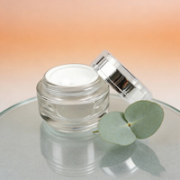 Bocaux de 30/50g + Flacons pompe de 100/120ml : 4 pièces, flacons de soin de la peau transparents avec bouchon noir élégant, luxe pour les soins de la peau