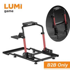 Support de volant de course pliable LRS17-BS02 pour simulateur de course, compatible <span class=keywords><strong>PC</strong></span> Logitech G29 G920 Fanatec - Product Image 1