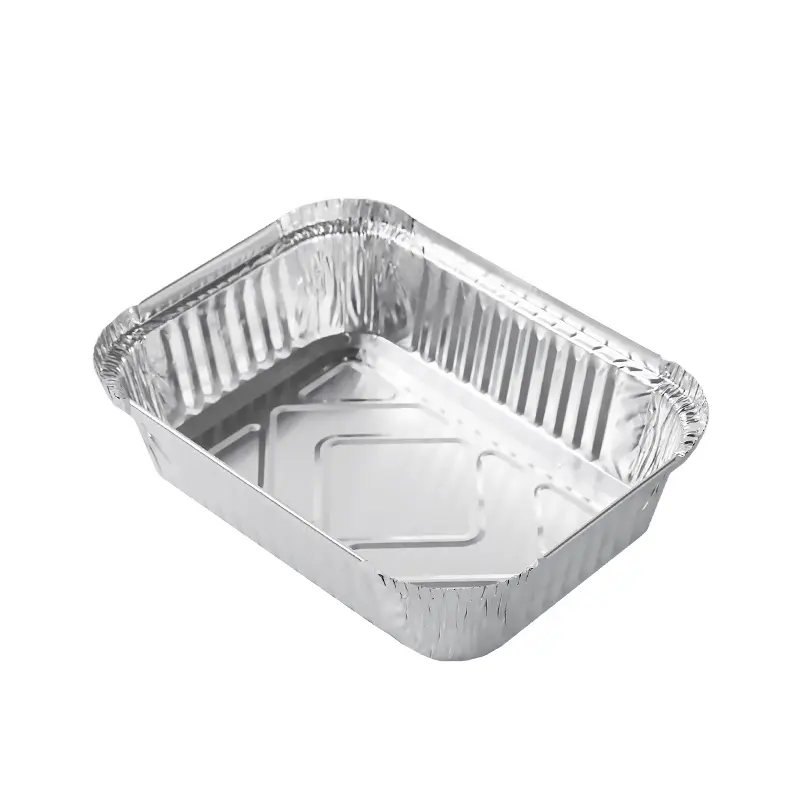 Sekali Pakai Memanggang Aluminium Foil Pan Aluminium Foil Ayam Container Ini dengan Harga Murah Foil Tray Harga