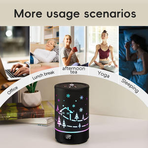 2025 Slimme Tabletop Aroma Diffuser Met Rgb Sfeerverlichting Slaaptimer Etherische Olie Luchtbevochtiger Voor Thuiskantoor Ontspanningshotel - Product Image 6