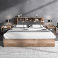 Top Ranking Multifunktion ale Melamin Schlafzimmer möbel Set Holz King Queen Size Bett für Hotel Home Apartment