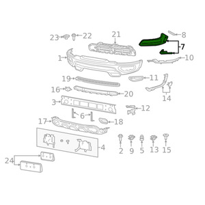 Panel de revestimiento Ram 1500 Trx 68518529AB 68518528AB Cubierta de plástico para 2021 2023 - Product Image 4