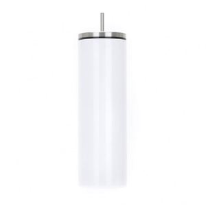 Gourde isotherme sport en acier inoxydable 20 oz, double paroi, minimaliste, écologique, maintien au chaud 6-12 heures, avec poignée et infuseur à thé - Product Image 1