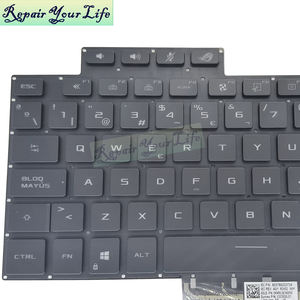 Clavier d'ordinateur portable rétroéclairé RVB espagnol SP pour <span class=keywords><strong>ASUS</strong></span> ROG <span class=keywords><strong>Zephyrus</strong></span> GU603ZW GU603ZX <span class=keywords><strong>G15</strong></span> GA503QC GA503QM 0KNR0-261NSP00 Clavier neuf - Product Image 4