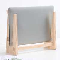 MY FAT GORILLA Nouveau support d'ordinateur portable en bois de bambou, rehausseur fixe avec moule exclusif pour ordinateur de bureau/PC - 10-15 pouces