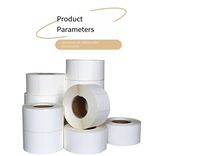 Étiquettes autocollantes personnalisées en rouleau, papier synthétique thermique enduit PVC PET pour usage quotidien et logistique