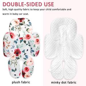 Inserto infantil compatible con <span class=keywords><strong>Mamaroo</strong></span> RockaRoo, cojín de soporte para cabeza y cuerpo de inserción reversible para recién nacidos, tela suave transpirable - Product Image 5