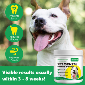 InStock Vente en gros Complément alimentaire naturel pour la santé bucco-dentaire du chien Blanchisseur de dents de chien Poudre de nettoyage dentaire pour chien - Product Image 5