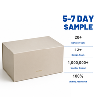 Caja de Regalo de Cartón Rígido Estilo Libro con Tapa Magnética, Doble Cajón y Logotipo en Lámina Dorada para Empaque de Cosméticos, Joyería y Papelería