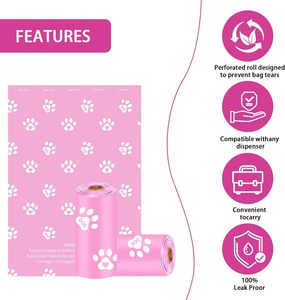 Bolsas Biodegradables Ecológicas para Excremento de Perro con Logotipo Personalizado de Alta Calidad, con Fuerte Control de Olores y Material Plástico - Product Image 3