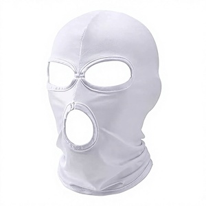 Masque Balaclava Unisexe Noir Intégral Respirant Imperméable Extérieur Spandex Polyester Couleur Unie Décontracté Couvre-tête Adulte - Product Image 1