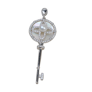 Conjunto de Base de Plata S925 con Colgante de Perla Grande de 5-7mm, Accesorios para Joyería DIY, Bandeja Vacía 2029 - Product Image 5