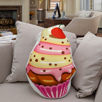 Crème glacée personnalisée, pizza sucrée de style japonais, frites, oreiller en peluche, rembourrage en mousse, jouets amovibles et lavables pour dormir et camper