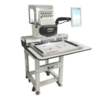 Siv Professional SIVLP1H Cap Machine à broder Tête unique Moteur automatique informatisé 1200 RPM Garantie 2 ans État neuf