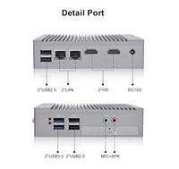 Mini PC ARM Rockchip RK3399 sin Ventilador, Mini PC Industrial Android con 4 GB de RAM y 64 GB de Almacenamiento