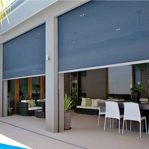 Persianas enrollables para exteriores de buena calidad, pérgola de aluminio, pantalla con cremallera, cubierta impermeable para <span class=keywords><strong>Patio</strong></span>, persianas motorizadas con cremallera para exteriores - Product Image 2