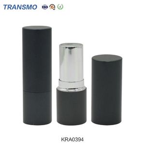 Emballage vide pour rouge à lèvres, tube rond noir pour baume à lèvres, conteneur en plastique - Product Image 6