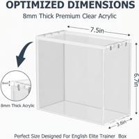 Étui de présentation en acrylique magnétique ETB de haute qualité, protection UV, anti-poussière, ultra-épais 8 mm + 5 mm