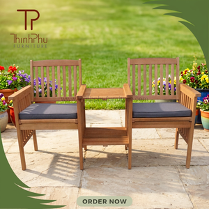 OEM ODM Solid Wood Contemporary Paulo <b>Bench</b> <b>Cushioned</b> Seat Exterior Interior Garden Outdoor - Product Image 4