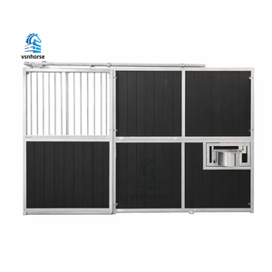 Kit Prefabbricati <span class=keywords><strong>VSN</strong></span> per Stalle Portatili con Porta Scorrevole, Box per Cavalli Zincati per Facile Trasporto e Installazione - Product Image 5