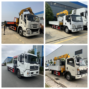 Camion <span class=keywords><strong>benne</strong></span> Dongfeng 4x2 de 5 tonnes avec <span class=keywords><strong>grue</strong></span> manipulateur, prix usine, à vendre - Product Image 2