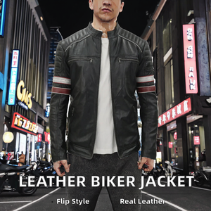 High Street Genuine Leather <b>Biker</b> <b>Jacket</b> Premium Quality Outerwear Trendy Streetwear Bomber Tailor Made leather <b>jacket</b> for men - Product Image 2