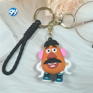 Llavero de dibujos animados de Toy Story Buzz Lightyears, muñeco de oso fresa, llavero de Anime, colgante de bolsa de coche de goma suave de PVC, regalo, llavero 3D - Product Image 6