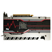 Carte graphique de jeu pour ordinateur de bureau RX580 8 Go PCI Express GDDR5 pour station de travail, ordinateur portable, interface mémoire 256 bits, ventilateur de refroidissement, occasion
