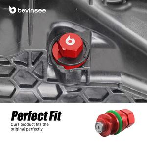 Tapón de Drenaje de Aceite de Aluminio para Cárter de Motores BEVINSEE Early EA888.3 para Volkswagen <span class=keywords><strong>Golf</strong></span> MK7 MK7.5 1.8 TSI Motor 2013-2015 - Product Image 6
