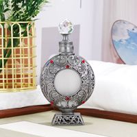 Botol Parfum Kaca Antik Bulat Sederhana 15ml Kosong dengan Pipet Cetak Sablon untuk Serum Perawatan Kulit 100ml
