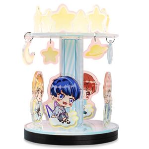 Exhibidor de Acrílico Personalizado con Borde Dorado Transparente, Impresión de Anime y Dibujos Animados - Product Image 2
