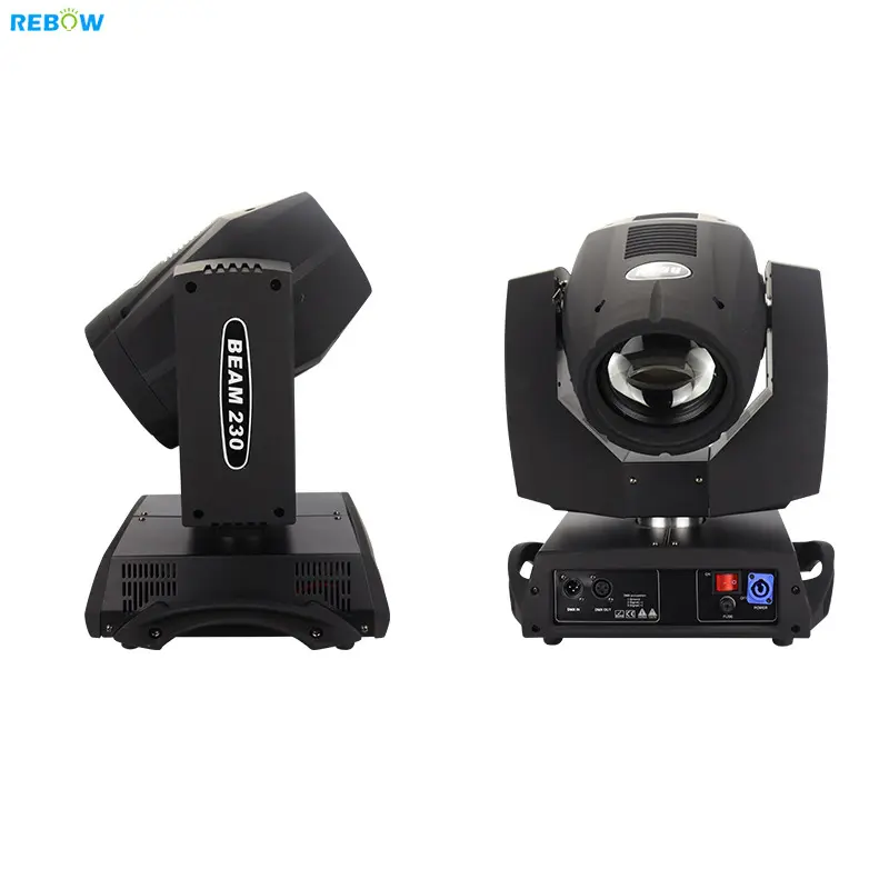 Rebow Dropshipping DMX512 Rgbw 230W 7r Retro Lichten Sharpy Moving Head Beam Verlichting Podium Licht